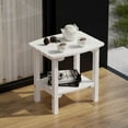 thumbnail image 3 of Wildridge Classic Side Table, White - Outdoor Weather Resistant Recycled Plastic Furniture for Patio, 3 of 4