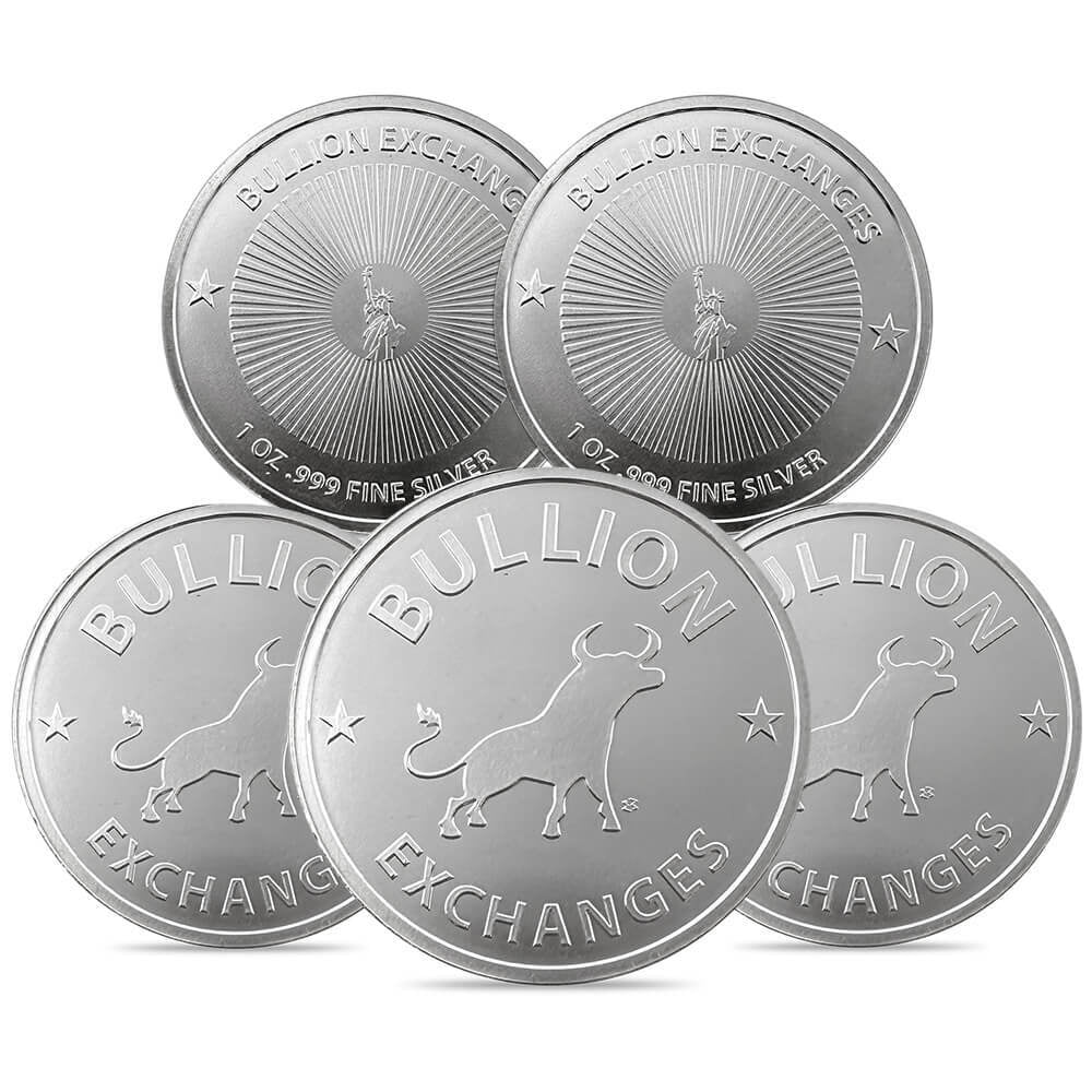 APMEX 5 oz Silver Round - Bullion with Deep Mirror Finish