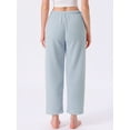 thumbnail image 4 of DARING DIVA Women's Fleece Fuzzy Elastic Waistband Lounge Pants XS Sky Blue, 4 of 6