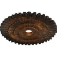 thumbnail image 3 of Ekena Millwork 24 3/4"OD x 3 1/4"ID x 1 7/8"P Eryn Ceiling Medallion (Fits Canopies up to 4"), Hand-Painted Rust, 3 of 6
