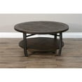 thumbnail image 3 of Pemberly Row 38" Mahogany Wood & Metal Coffee Table in Tobacco Leaf, 3 of 7