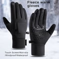 thumbnail image 2 of Sonducket 1 par de guantes de ciclismo para hombres y mujeres, manopla térmica impermeable para exteriores, manopla con cremallera, Protector calentador guantes y mitones Azul oscuro L Sonducket AP013273-06, 2 of 6