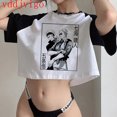 thumbnail image 3 of Camiseta corta de Anime japonés de Manga, camiseta de Jujutsu Kaisen, camisetas Gojo Satoru, camisetas recortadas de Yuji Itadori, camiseta gótica, 3 of 5