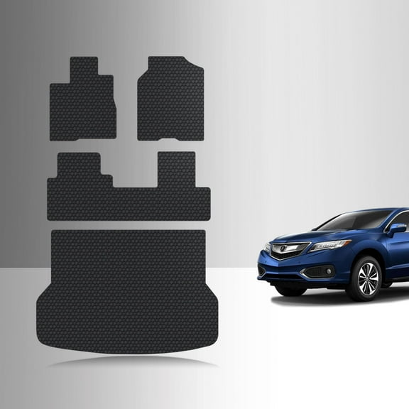 ToughPRO Front Mats Compatible with Acura RDX 2014 - All Weather Heavy Duty (Made in USA) Black Rubber