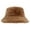 Brown, variant on Women's Faux Fur Bucket Hat, Winter Plush Fisherman Cap with Soft Pile Lining, Crushable Warm Hat for Skiing and Travel, Fuzzy Insulated Bucket Hat for Cold Weather Activities - Beige
