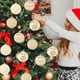 thumbnail image 5 of Bola Decorativa De Terciopelo Paquete De 12 Bolas Navideñas De 8cm Para Árbol De Navidad, De Terciopelo Burdeos, Con Cuerda Para Colgar, Irrompibles, Color Beige Rkxzt, 5 of 8