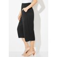 thumbnail image 3 of Catherines Women's Plus Size Petite Gauze Pull-On Capri, 3 of 4