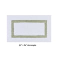 thumbnail image 4 of Better Trends 3 Piece Bathroom Mat Set 100% Cotton Bath Rug Soft, Water Absorbent, Reversible, Machine Washable for Bathroom Decor Toilet Base Contour And Runner Mat Hotel Collection - White/Sage, 4 of 7