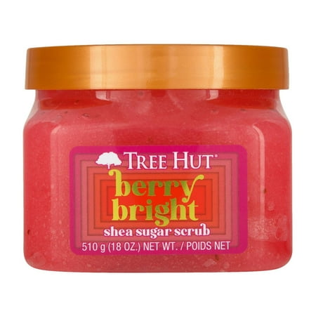 ( Case Of 12 Units ) Tree Hut Berry Bright Shea Sugar Body Scrub - 18oz