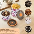 thumbnail image 6 of Purple Lips Heart Airtight Coffee Bean Canister 30oz Food Storage Containers with Lids For Gournd, Tea, Sugar, Flour, Rice, Cereal, Candy Cookie Jar, 6 of 8