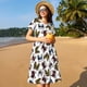 thumbnail image 4 of Balery Bulldog Sunglasses Face Vestidos sueltos de manga corta para mujer, vestidos de verano 2025, vestidos casuales de corte A con vuelo., 4 of 6