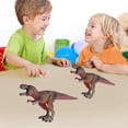 thumbnail image 2 of Lubelski Simulation Dinosaur Toy Vivid Look Solid Miniature Tyrannosaurus Rex Plastic Model Early Learning Educational Toy Dinosaur Statue Model Desktop Ornament Home Decoration, 2 of 7