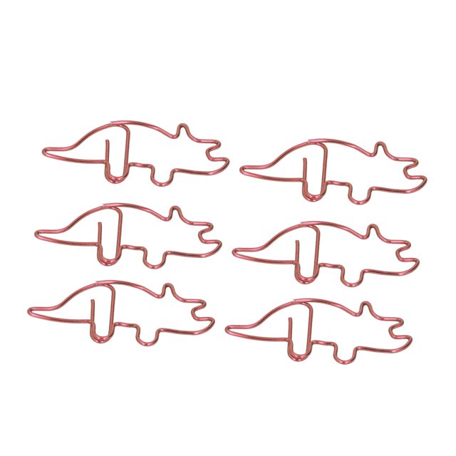 Clips de Papel Formados ANGGREK Triceratops Material Del Metal Ligero y Portátil