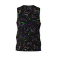 thumbnail image 2 of Rocae Dinosaur for Men's Basketball Jersey Lightweight and Breathable Athletic Tank Top,Quick-Drying Sports Jersey Medium, 2 of 9