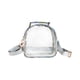 thumbnail image 1 of Bolso de hombro transparente plateado, 1 of 1