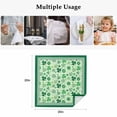 thumbnail image 4 of St. Patrick's Day, Cloth Napkins, Lucky Shamrock Clover Green Plant Washable and Reusable Dinner Napkins Set of 8, Table Napkin for Kitchen Party Birthday Wedding Hotel Housewarming 20"x20", 4 of 8