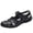 34#Black, variant on Women's Summer Casual Closed Toe Leather Sandals,Comfortable Soft Sole Ankle Strap Mary Jane Orthopedic Beach Shoes
