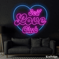 thumbnail image 2 of Craftnamesign Self Love Club Neon Sign, Bar Club Decor, Girl Room Decor, 2 of 4