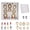 White, variant on DIY Mini Museum Silhouette Box – Creative Memory Display Kit with Mini Figurines Gold Frames, A Meaningful Gift for Valentine's Day & Anniversaries
