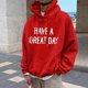 thumbnail image 5 of MHFRRA Sudadera con Capucha Gráfica Divertida, Informal, Cómoda y con Estampado de Letras para Uso Diario y Actividades Al Aire Libre Rojo, 5 of 6