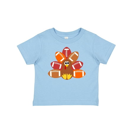 

Inktastic Thanksgiving Cute Football Turkey Gift Baby Boy or Baby Girl T-Shirt
