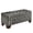 Dark Gray, variant on Weston Home Alle Walnut Finish Woven Fabric Bench, Beige