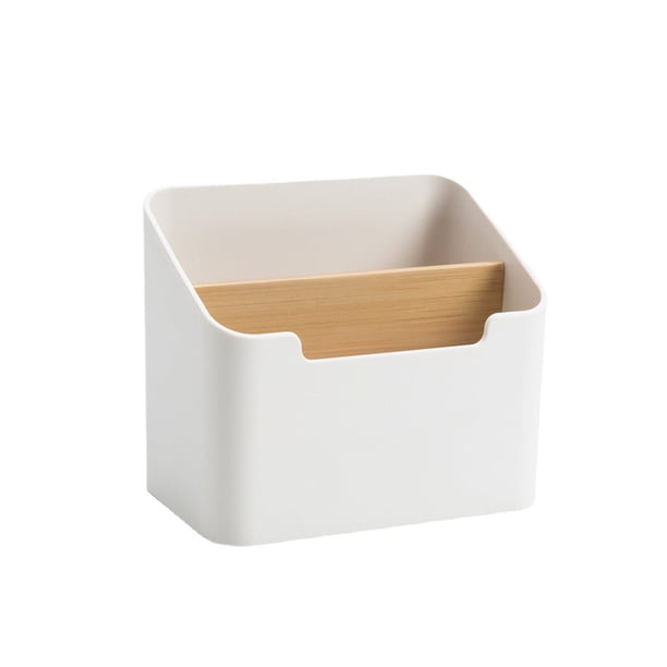 Toystoory Soporte de Control remoto, escritorio de 2 ranuras, caja de almacenamiento multifunción para oficina, organizador de papelería para lápices, Almacenamiento y organización del hogar Toystoory HA069329-01