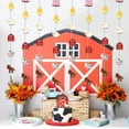 thumbnail image 4 of Kreatwow Farm Party Streamers Farm Animals Birthday Decorations Girl Farm Garland Banner Pink Farm Party Hanging Garland Streamers Barnyard Animal Themed 1st 2nd 3rd Birthday Baby Shower Decorations, 4 of 6