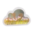 thumbnail image 3 of Lámpara de noche con espejo de tulipán, decoración elegante, adorno de lámpara de mesa, luz nocturna para oficina, escritorio, decoración de fiesta, Violeta, 3 of 10