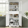 GEROBOOM 71" Pantry Tall Kitchen Pantry Large Food