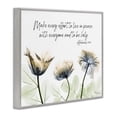 thumbnail image 4 of Stupell Industries Live In Peace Floral Religious Painting Gray Framed Art Print Wall Art, 14 x 11, 4 of 10