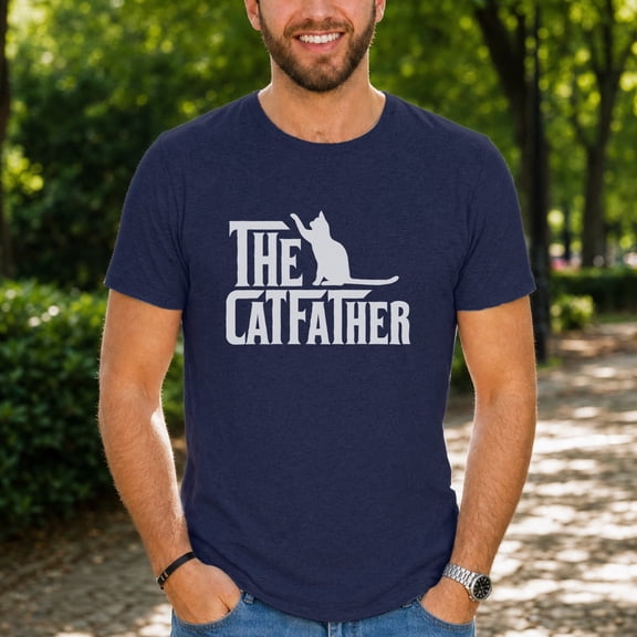 Jollimate The Catfather Shirt, Cat Father Shirt, Cat Dad Gift, Cat Lover Gift Shirt