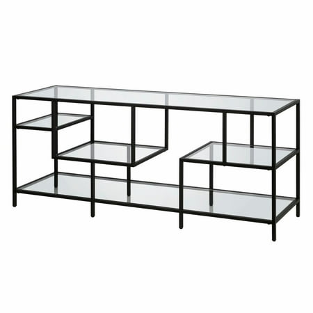Camden&Wells - Deveraux TV Stand for TVs Up to 65" - Blackened Bronze/Glass