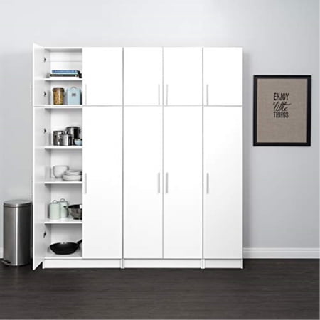 Ergode White Elite 80 inch Storage Set C - 6 pc
