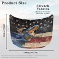 thumbnail image 7 of Uorisanigo Car Hood Cover Stretchable Car Bonnet Banner Elastic Fabrics Can be Washed Stretch Polyester Fabric Crocodile American Flag Cover Personalized Suitable for Cars, 7 of 7