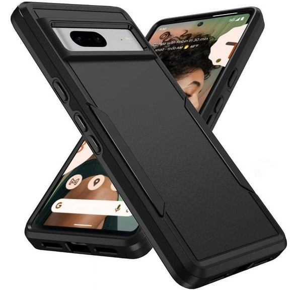 Entronix Heavy Duty Sleek Case Designed for Pixel 7, Shockproof Drop Protection, Black