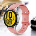 thumbnail image 3 of FIEWESEY Bands Only Compatible with Samsung Galaxy Watch 5/Watch 6/Galaxy Watch 4 Band 40mm 44m/Galaxy Watch 5 Pro Band 45mm/Watch 4 Classic Band, 20mm Soft Silicone Sport Bands for Women&Men(Pink), 3 of 6