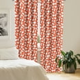 thumbnail image 2 of Ambesonne Ghost Window Curtains, Funny Halloween Characters, Each 28" W x 63" L, Dark Orange White, 2 of 4
