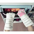 thumbnail image 4 of Heat Resistant Oven Mitts with Cute Cat Paw Design - Extra Long Kitchen Gloves for Baking, Grilling & Cooking, 4 of 4