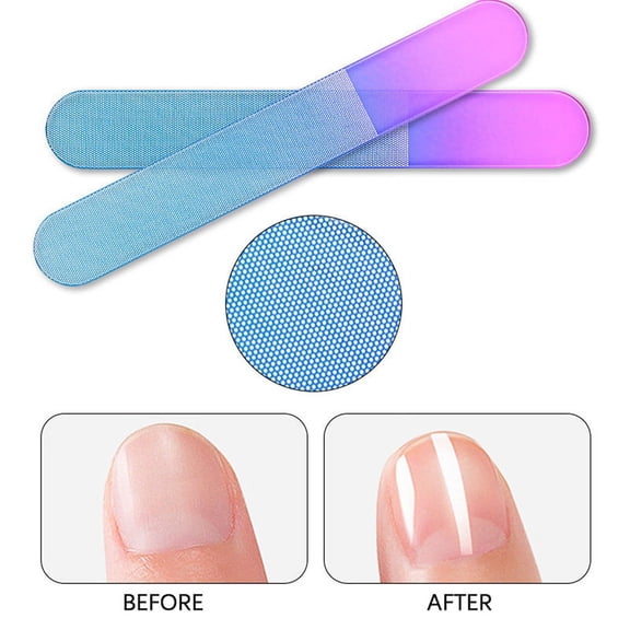 Nano Glass Nail File Sanding Polishing Buffer Block Nailfile Manicure Tool