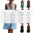 thumbnail image 3 of Shihyeh Summer Maxi Dresses for Women 2026 Linen V Neck Sleeveless Beach Sundress Button Casual Loose Dress with Pockets, 3 of 7