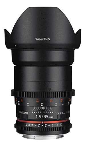 Samyang SYDS35M-MFT VDSLR II 35mm T1.5 Wide-Angle Cine Lens for Olympus/Panasonic Micro 4/3 Cameras 