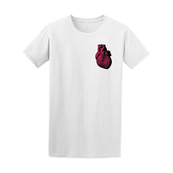 Colorful Pink Human Heart Men's Tee - Image by Shutterstock