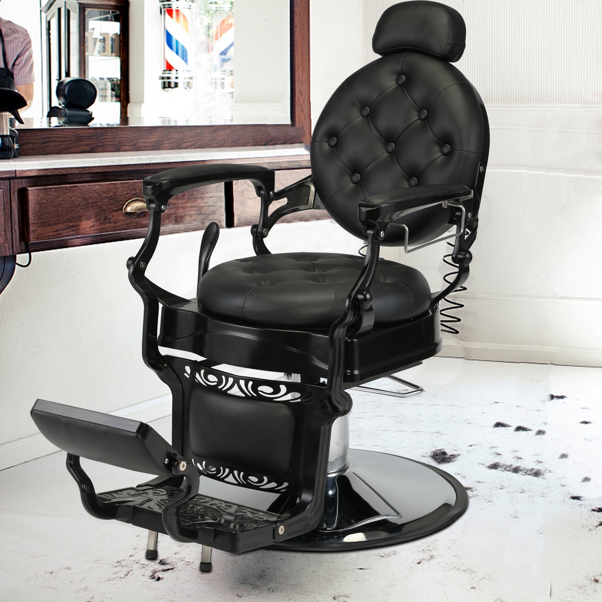 Buy RESHABLE Heavy Duty Vintage Barber Chair, Hydraulic Beauty Salon