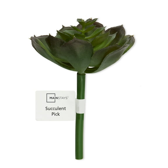 Mainstays Artificial Succulent Pick 3.25 inch x 4.75 inch Green Echeveria