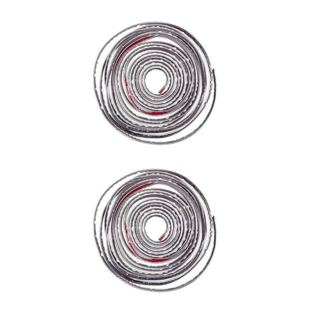 Scienceny Protectores de puertas de automóviles Protector de sello en forma de U Tiras protectoras anticolisión flexibles para puertas transparente 2piezas