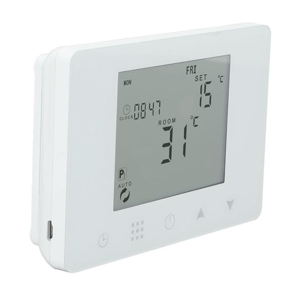 YAHHU Wireless RF Temperature Controller – Programmable LCD Backlit Thermostat for Gas Boilers & Water Heating Systems