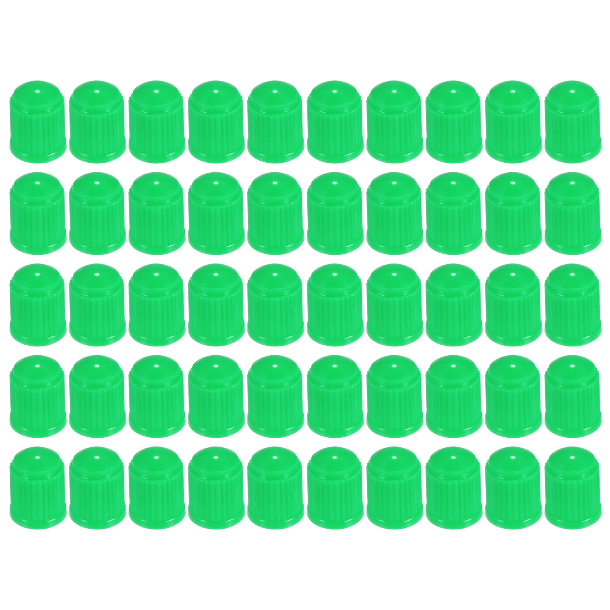 Motoforti Universal Tire Valve Stem Caps Car Accessories Plastic Green 50pcs