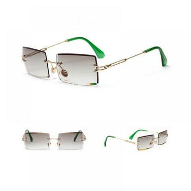 Classic Retro Horn Rimmed Neutral-Colored Lens Round Sunglasses 52mm ...