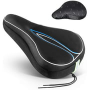 Waterpoof Bicycle Saddle Foam Bike Seat Cushion breathable Saddle,with anti-skid leather,draw-string